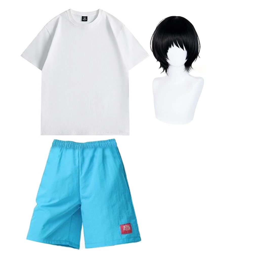 Anime Shizuka Kuze Cosplay T-shirt szorty Shizuka Kuze kostium zestaw komiksowy przebranie na Halloween karnawał kostiumy anime dla kobiet mężczyzn