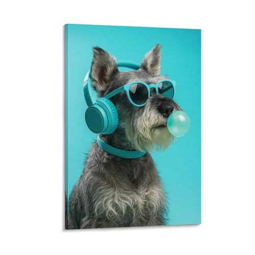 Poster Schnauzer 14 décoration murale toile 60x90