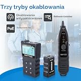 NOYAFA NF-8209 rozszerzony tester kabli z PoE wielofunkcyjny tracker przewodów sieciowych tester do lokalizacji LAN CAT5 CAT6