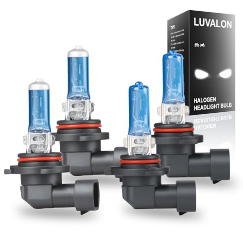 LUVALON 9005 9006 Headlight Bulbs Fit for Honda Odyssey 2005 2006 2007 2008 2009 2010 High Low Beam Halogen Headlight Bulbs 6000K Plug N Play Long Life Pack of 4