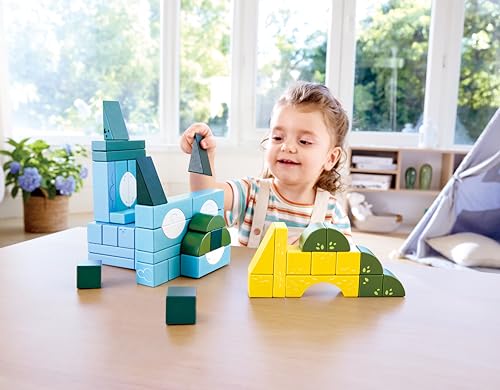Hape x The Met Van Gogh Wheat Field with Cypresses Building Block Set, Art-Inspired Building Block Set for Toddlers & Kids Ages 2-8, Creative Educational Construction Set for Early Development