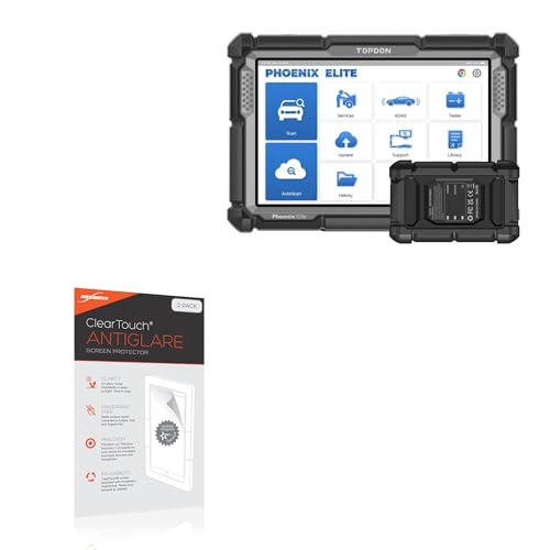 BoxWave Screen Protector Compatible with Topdon Phoenix Elite (10.1 in) - ClearTouch Anti-Glare (2-Pack), Anti-Fingerprint Matte Film Skin