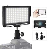 Moman PC8 Luce Video Professionale RGB Pannello LED 3100mAh con App Control, 13 Effetti Lu...