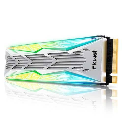 Fikwot FN990 2TB NVMe SSD M.2 2280 PCIe Gen4x4 RGB�q�[�g�V���N�t�� �ő�7,450MB/�b 3D NAND TLC �����Q�[�~���O�\���b�h�X�e�[�g�h���C�u PS5 & �f�X�N�g�b�v�p