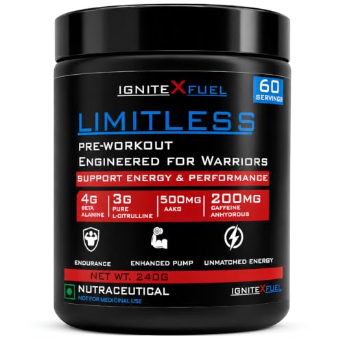 Image of LIMITLESS Pre Workout for Men & Women, Fruit Punch, 60 Servings