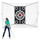 Halloscume Golf Target Cloth for Net Replacement Golf Hitting Net Target with 4 Straps for Practice Training Aids Indoor Outdoor Use(3 x 5 ft)
