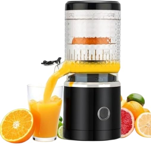 Drumstoneᴬˢᴰ 𝗦𝗽𝗲𝗰𝗶𝗮𝗹 𝟓 𝗬𝗲𝗮𝗿 𝗪𝗮𝗿𝗿𝗮𝗻𝘁𝘆 Rechargeable Electric Citrus Juicer | Portable USB Orange & Lemon Juicer with One-Touch Operation, Cleaning Brush & Easy Clean Design-image-4