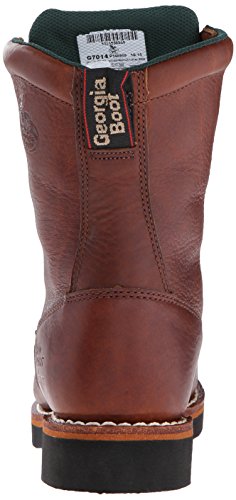 Georgia G7014 Mens 8" F&R Lacer, Barracuda Walnut, 9 Wide #TOP2