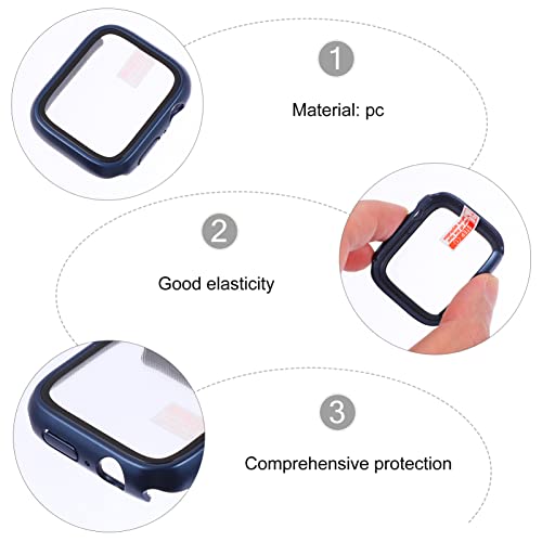 Hemobllo Pc-gehäuse Kompatibel mit Wasserdichtem Geh?use Screen Protector PC Hart Full Face Cover Bumper Proof Zubeh?r Navy 44Cm – Bild 5