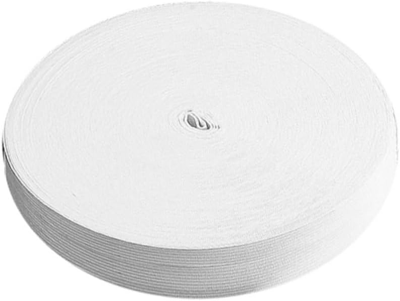 Operitacx Meters White Flat Elastic Band for Sewing Wide Elastic for Clothing DIY Projects Sportswear and Garment Accessories Durable and Stretchy