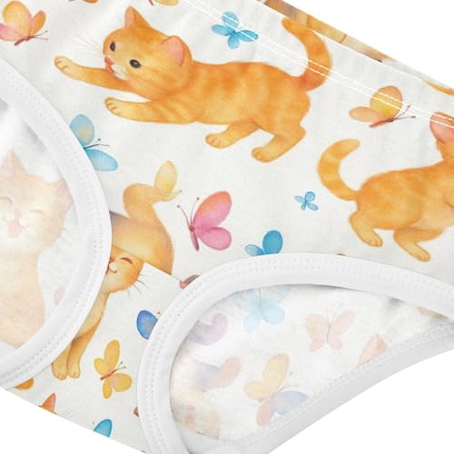 Joisal Playful Kittens Colorful Butterfly Girls Underwear Toddlers 2t Cotton Cute Panties Girl Fun Print Briefs Undies Kids4