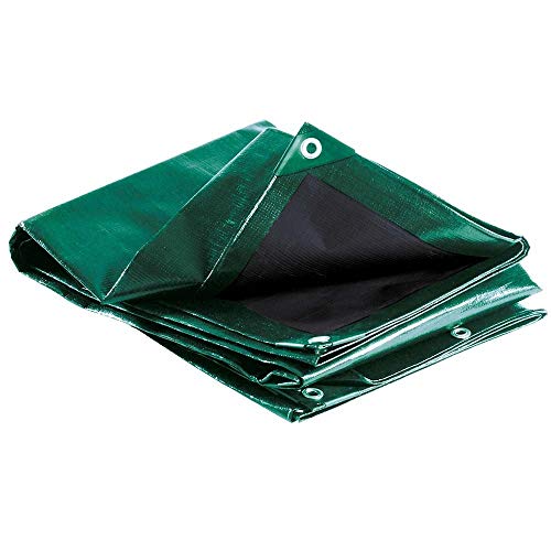 TERRE JARDIN - Bâche de Protection Extérieur 1,5 x 6 m - Imperméable, Ultra Lourde et Résistante - Polyéthylène 240 g/m², Anti UV - Pour Bois de Chauffage -...