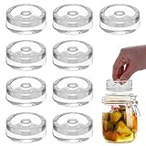eispap Juego de pesas de vidrio de fermentación de boca ancha con fácil agarre, perfecto para elaboración casera, encurtidos, conservas, frutas fermentadas, chucrut, kimchi y más. (9)