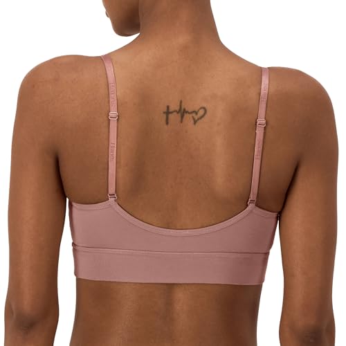 Hanes Women's Originals Supersoft Triangle, Viscose from Bamboo Longline Bralette2