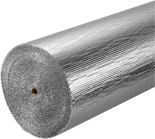 RhLLvJ Thermal Insulation Foil, Loft Insulation Rolls for Garages, Floors, Walls, Sheds, Waterproofing, Damp-proofing(1.5m)