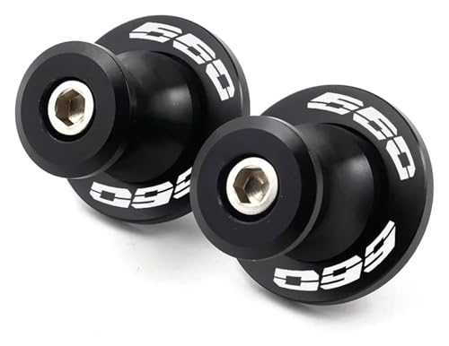 BUYTUS Motorrad CNC 8mm Schwingenspulen Schieber Hinterständerschrauben Kompatibel mit Tr&iumph 660 Trident660 2021 2022 2023(Black)