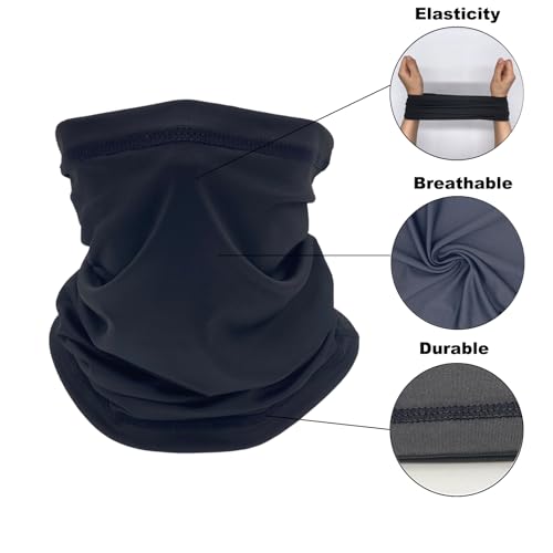 3 Pack Neck Gaiter Breathable Face Mask -Hiking Bandana,Neck Scarf & Balaclava, Multi-Purpose Sun Protection2