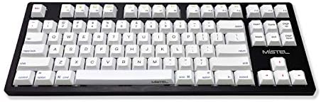 Mistel SLEEKER MD870 Backlit TKL Mechanical Keyboard with Cherry MX Red Switch and Black Full CNC Aluminum Case for Mac and Windows (Single White LED, PBT Dye-Sub Keycap, Macro Support, ANSI/US)