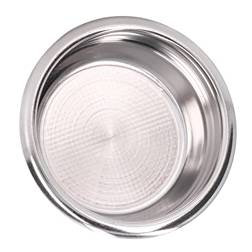 Blaihild Portafiltro de Acero Inoxidable, Cesta de Filtro Poroso de 2 Tazas para de 58 Mm, Acero Inoxidable 304 de Grado Alimenticio con Diseño Seguro e Inofensivo