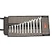 BULL TOOLS 35 Pocket Wrench Roll Up Pouch Metric & Standard Wrench Set Organizer & Roll-Up Pouch Tool Bag Hand Made of 100% Cotton Canvas - Sand Washed Black/Grey - (Tools are not Included)