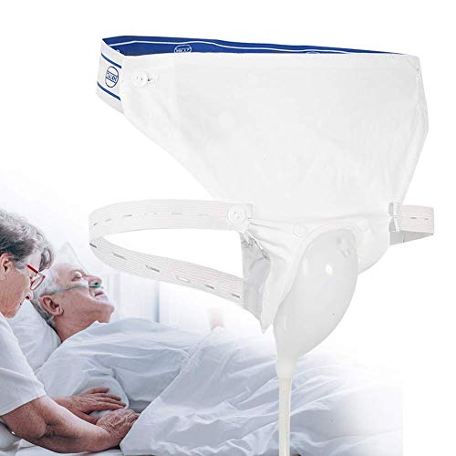 Silicone Urine Collector with 2 Urine Catheter Bags, 3 Type Optional for Man Woman Elderly (Elderly Men Type) Reusable Portable Male Comfort Fit Advantage Urinal System
