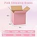 FORBFAN 6x6x6 Inches Small Shipping Boxes, 30 Pack Pink Mailer Boxes, Corrugated Cardboard Boxes for Packaging, Shipping, Mailing