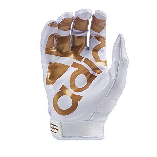 Adidas ADIFAST 3.0 Youth Football Receiver Glove, White/Metallic Gold, Small by adidas - Image 3