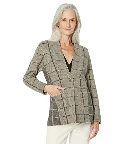 NIC+ZOE Women's Placed Plaid Blazer