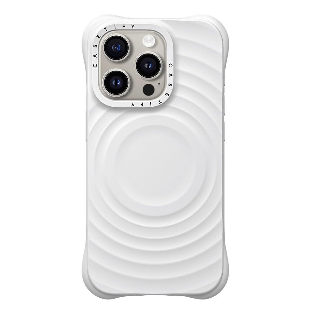 ケースティファイiPhone 15pro ケース　シリコン　ラテ CASETiFY ウェーブシリコンケース ラテ iPhone15pro