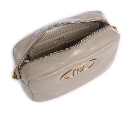 Sac camera case Liu Jo LaPuffy dark sand petit format aspect matelassé chic