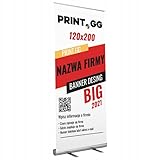  Roll up standard 120x200 cm  Roll-up Display  mit Transporttasche  einseitiger Roll-up-Bannerständer