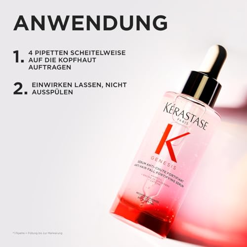 Kérastase Genesis, Stärkendes Kopfhautserum für feines und brüchiges Haar, Tägliches Haarserum gegen Haarausfall und Haarbruch, Sérum Anti-Chute Fortifiant, 90 ml