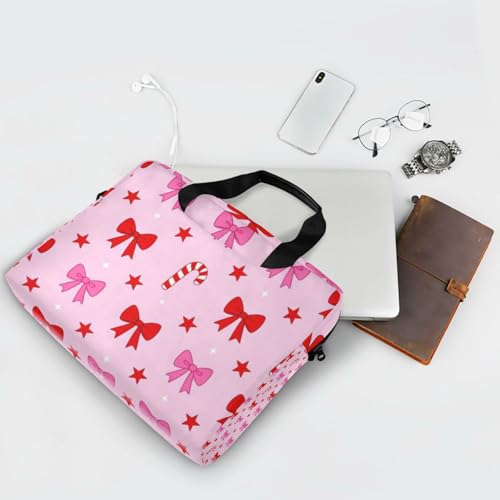 Funda para portátiles 15.6 pulg con correa y asa rosa miniatura 7