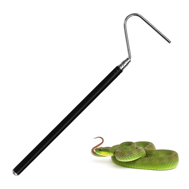 DONGKER Snake Capture Hook - Gancho para atrapar serpientes (40 pulgadas, acero inoxidable, gancho…