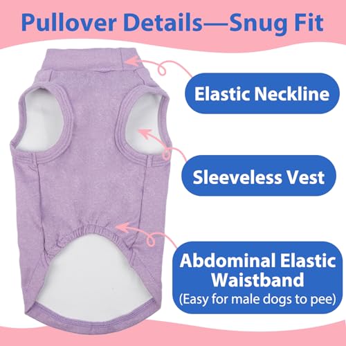 Image of Warm Fleece Dachshund Clothes for Medium Dogs, Purple, XL | Soft dachshund sweater for Long-Body Dogs, Lightweight Pullover Vest for Indoor Daily Wear,dachshund vest