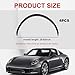 Augeny 4PCS Car Fender Trim Strip, Carbon Fiber Arch Anti-Scratch Wheel Header Protection Pad, Universal Curved Anti-Collision Wheels Lip Strip, Car Protection Decor Accessories