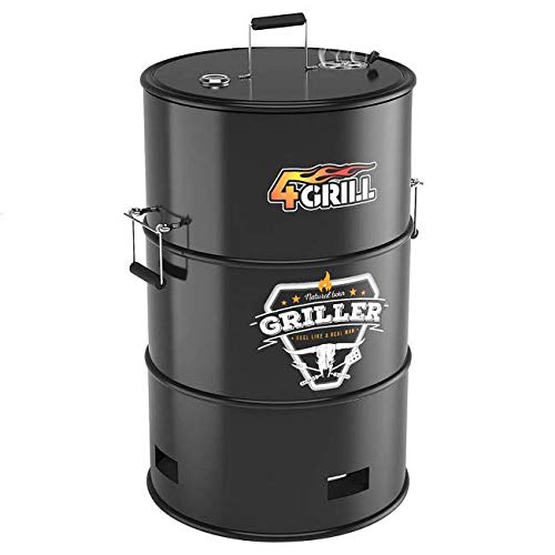 4Grill Barrel BBQ Black