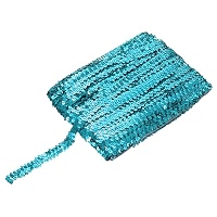 Sourcing Map 11 Yards 0.8 Inch Elastic Sequins Trim 2 Row Flat Sequin