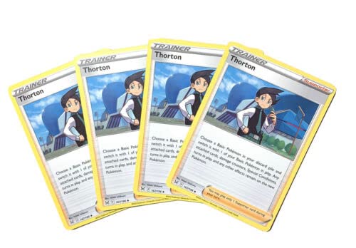 Amazon.com: Thorton - 167/196 - Lost Origin - 4X Pokemon Trainer Card Set