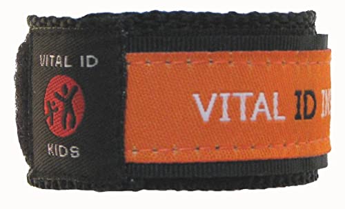 Vital ID Adjustable Safety Bracelet (Orange) Small