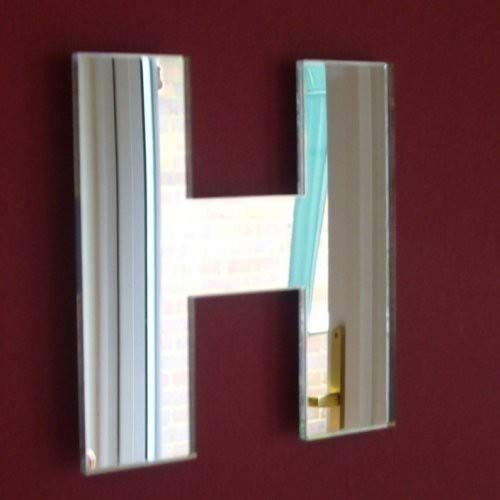 Sendmeamirror Upper Case Letter H Mirror 45cm