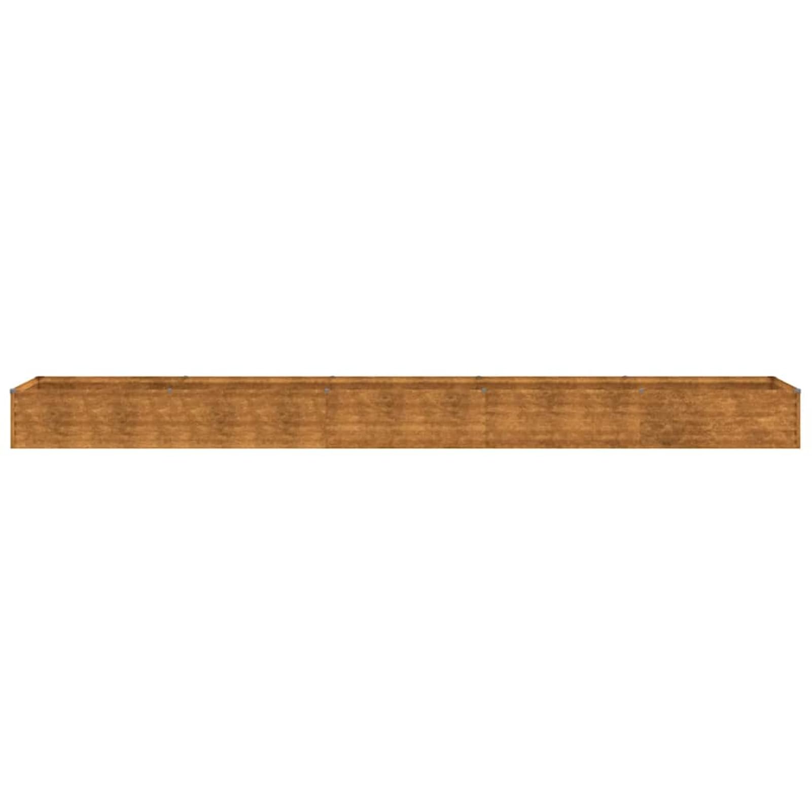 Gecheer Letto rialzato da Giardino, per orto e Fiori, 482x50x36 cm, Acciaio Corten, fioriera rialzata per Balcone Patio Giardino