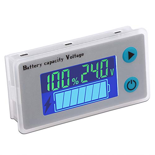 Preisvergleich Produktbild 24V Batteriekapazität Spannungsüberwachung, Droking Multifunktions-Blei-Säure-Batterie-A... Spannung Temperatur Voltmeter Tester mit Farb-LCD-Display