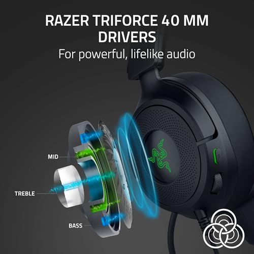 Image of Razer Kraken Kitty V3 X - Wired Kitty Headset for Gaming - Iconic Kitty Ears - 270 g Light - HyperClear Cardioid Microphone - Triforce 40 mm Driver - 3.5 mm Jack Plug | Black