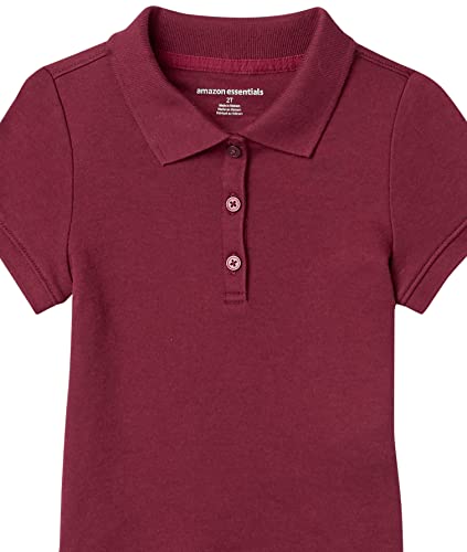 Image of Amazon Essentials Girls and Toddlers' Short Sleeve Uniform Polo Shirt, Multipacks