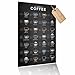 Lineo&reg; Poster Kaffeeposter 28 Typs of Coffee Kaffeetypen Wandposter 42x60 cm f&uuml;r Kaffeeliebhaber &ndash; Deko f&uuml;r K&uuml;che, Caf&eacute; & Wohnzimmer; Kaffeekultur, Coffee-Poster f&uuml;r Barista & Kaffee-Enthusiasten