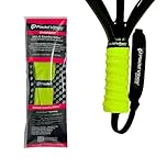 Padel Vibes® ComfortMax™ Padel Overgrips | Cushioned, Ergonomic, Shock-Absorbing, Durable | Secure Grip for Padel, Tennis, Badminton, Squash & Pickleball (Neon Yellow | 1-Pack)