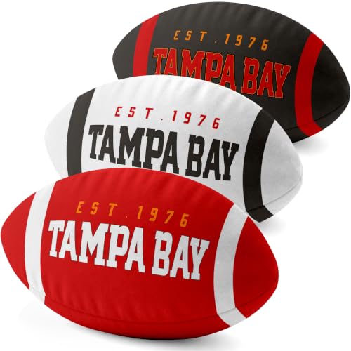 Image of ANTKING Tampa Throw Pillow 2 Packs Custom Name Number Gifts | Personalized Gift for Youth for Birthday Christmas