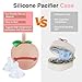 KUBYA Diaper Bag Tote, Puffer Quilted Baby Diaper Tote Bags Crossbody Hospital Bag Travel Large Mommy Bag, with Silicone Pacifier Case