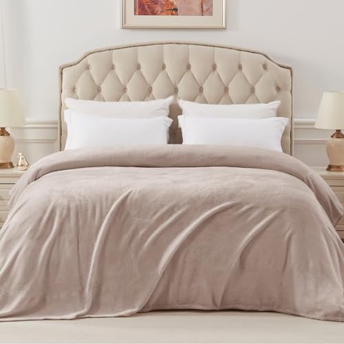 Couverture Polaire Flanelle 220x240 Camel Douce - Exclusivo Mezcla